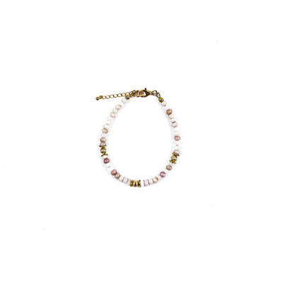 Bracciale in argento con Opale Andino Rosa
