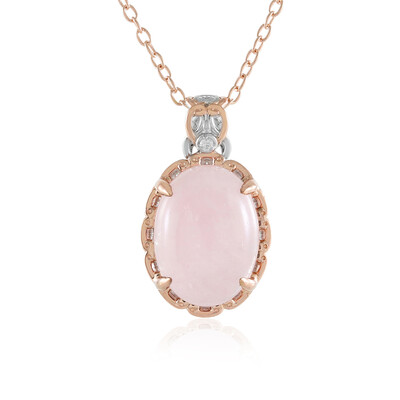 Collana in argento con Morganite Brasiliana (Gems en Vogue)