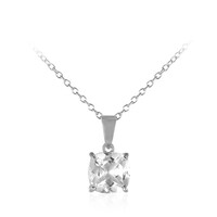 Collana in argento con Topazio Bianco