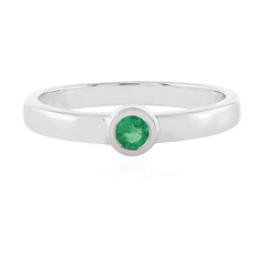 Anello in argento con Smeraldo Colombiano