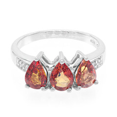 Anello in argento con Rubino Tramonto