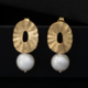 Orecchini in argento con Perla d'Acqua Dolce Bianca (Joias do Paraíso)