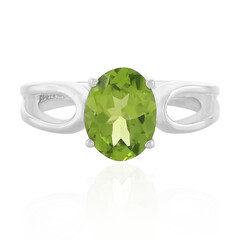 Anello in argento con Peridoto Manchuria