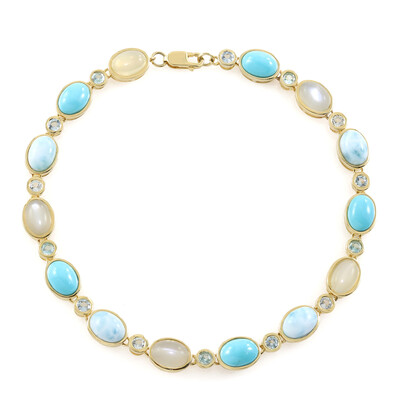 Bracciale in argento con Pietra di Luna Bianca (KM by Juwelo)