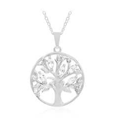 Collana in argento con Topazio Bianco