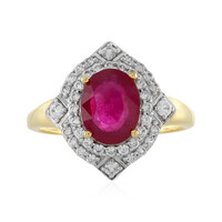 Anello in argento con Rubino del Madagascar