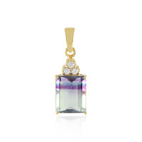 Ciondolo in argento con Fluorite Bicolore