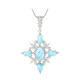 Collana in argento con Larimar (Dallas Prince Designs)