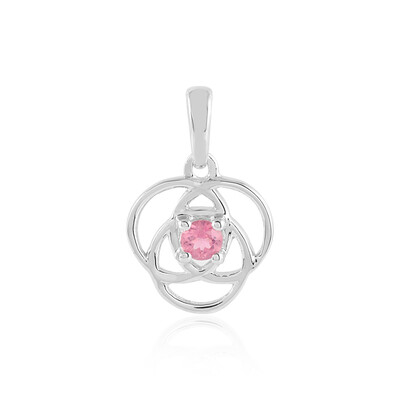 Ciondolo in argento con Tormalina Rosa Nigeriana