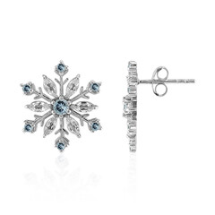 Orecchini in argento con Topazio Bianco