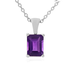 Collana in argento con Ametista Zambiana