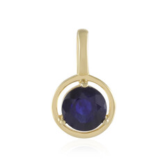 Ciondolo in argento con Zaffiro Blu del Madagascar
