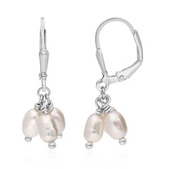 Orecchini in argento con Perla d'Acqua Dolce Bianca