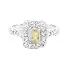 Anello in argento con Pietra del Sole Lunare