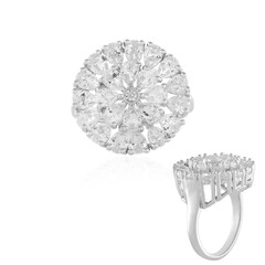 Anello in argento con Topazio Bianco