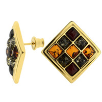 Orecchini in argento con Ambra Baltica