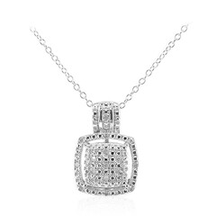 Collana in argento con Diamante I3 (I)