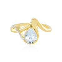 Anello in argento con Acquamarina Brasiliana