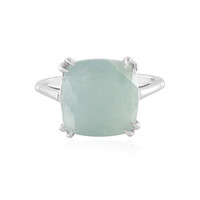 Anello in argento con Acquamarina Brasiliana