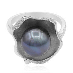 Anello in argento con Perla Tahitiana (TPC)