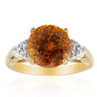Anello in oro con Sfalerite spagnola