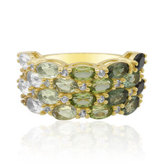 Anello in argento con Tormalina Verde