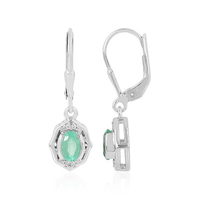 Orecchini in argento con Smeraldo Russo