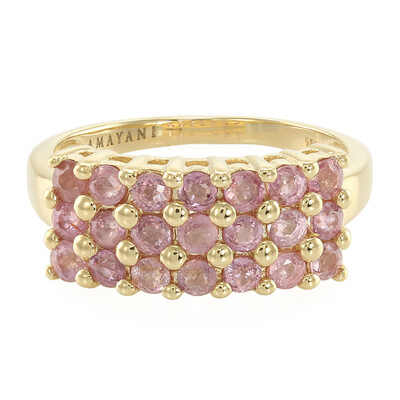 Anello in oro con Zaffiro Padparadscha (non riscaldato) (AMAYANI)