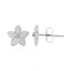 Orecchini in argento con Diamante I4 (J)