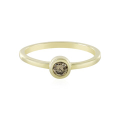 Anello in oro con Diamante Champagne I4