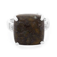 Anello in argento con Quarzo Dinosauro
