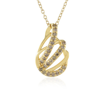 Collana in argento con Diamante Cioccolato I2