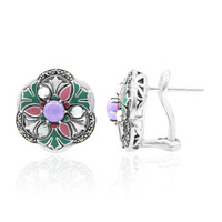 Orecchini in argento con Giadeite Lavanda