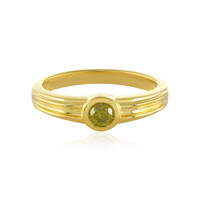 Anello in argento con Diamante Giallo I4