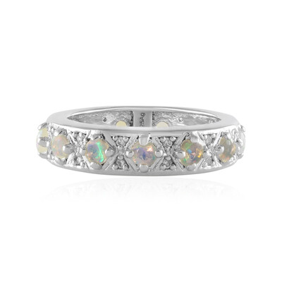 Anello in argento con Opale di Welo