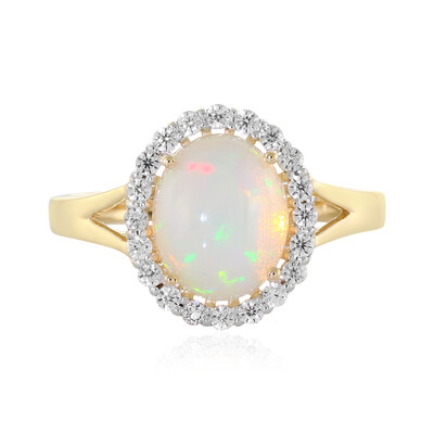 Anello in oro con Opale di Welo (Adela Gold)