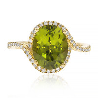 Anello in oro con Peridoto Dashihe