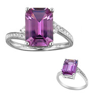 Anello in oro con Diasporo Rosa (AMAYANI)
