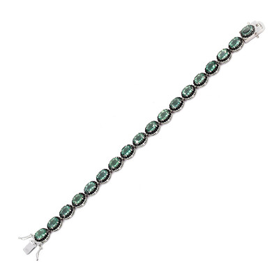 Bracciale in argento con Fluorite Verde