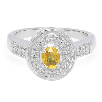 Anello in argento con Zaffiro Giallo