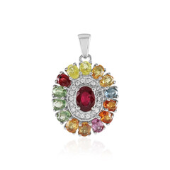 Ciondolo in argento con Rubino Bemainty