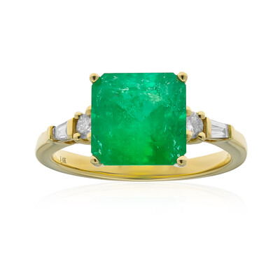 Anello in oro con Smeraldo Zambia AAA (CIRARI)
