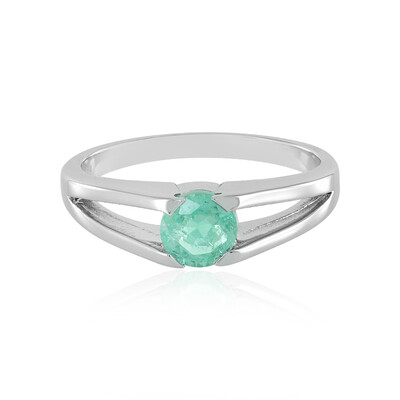 Anello in argento con Smeraldo Colombiano