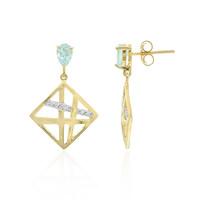 Orecchini in argento con Topazio Blu Cielo