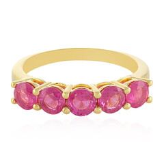 Anello in argento con Zaffiro Rosa del Madagascar