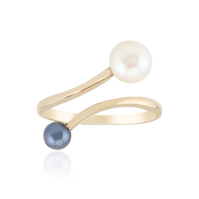 Anello in argento con Perla d'Acqua Dolce Bianca