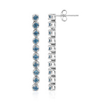 Orecchini in argento con Topazio Blu Londra