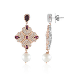 Orecchini in argento con Perla d'Acqua Dolce Bianca (Dallas Prince Designs)