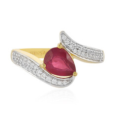 Anello in argento con Rubino del Madagascar