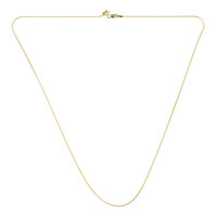 Catenina Serpentina regolabile con cursore in argento 925 placcato oro giallo - 61 cm - 3,38 g